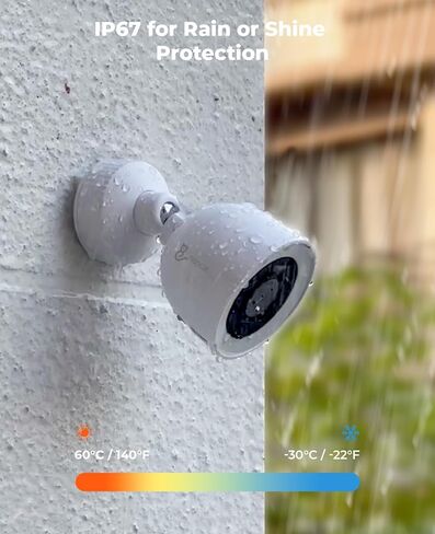 نظام كاميرا أمان سلكية خارجية PoE، 4K 8CH NVR مع محرك أقراص ثابتة سعة 2 تيرابايت، 6 قطع كاميرا مراقبة IP بدقة 4 ميجابكسل، رؤية ليلية ملونة F1.0، اكتشاف الإنسان/المركبة، مقاومة للطقس IP67، محادثة ثنائية الاتجاه (N2806) in Kuwait
