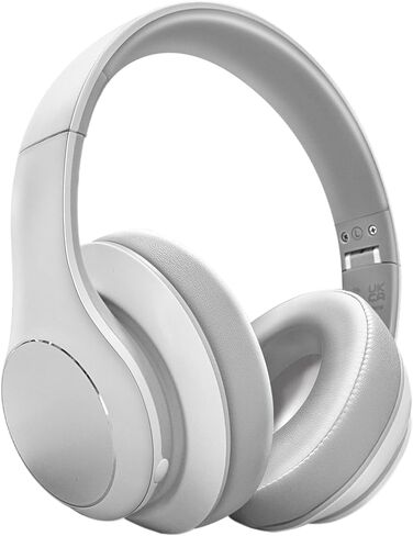 Wireless Bluetooth Headphones Over Ear, 40 Hours Playtime Wireless Light Weight Headset with HiFi Stereo Sound for Travel Work (Beige in Saudi Arabia