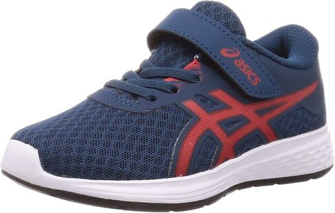 ASICS Patriot 11 PS Kids Running Shoes, Blue/Lime, 10 Little Kid in Saudi Arabia