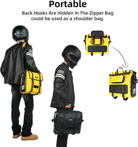 Rhinowalk Motorcycle Saddlebags, Waterproof Saddlebags, Quick Release 25L Motorcycle Single Side Hanging Bag Motorcycle Accessories in Saudi Arabia