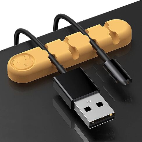 2 Packs Cord Organizer Holder Cable Management Clips for Power Cord USB Mouse Cable Wire PC Desk nightstand Home Office in Saudi Arabia