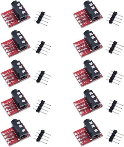 10 Pcs TRRS 3.5mm Audio Jack Breakout Board Headphone Video MP3 Jack Socket Module for Arduino in Saudi Arabia