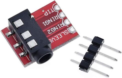 10 Pcs TRRS 3.5mm Audio Jack Breakout Board Headphone Video MP3 Jack Socket Module for Arduino in Saudi Arabia
