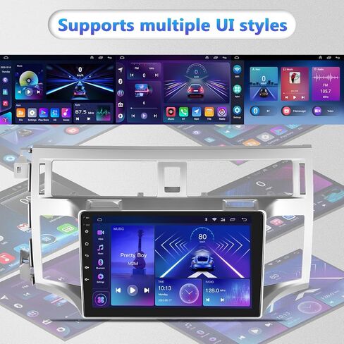 2G+64G لسيارة Toyota Avalon 2005-2010 Android Car Stereo مع Carplay Wireless Android Auto، شاشة لمس 9 بوصة بلوتوث راديو السيارة يدعم GPS Navigation WiFi HiFi Audio FM SWC USB + كاميرا احتياطية عالية الدقة in Saudi Arabia