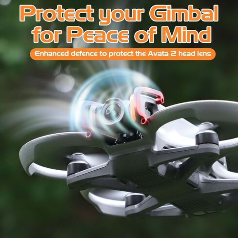 Avata 2 Gimbal Bumper Guards Protector Bar Aluminum Alloy Anti-Collision Lens Protector for DJI Avata 2 Drone Accessories in Kuwait