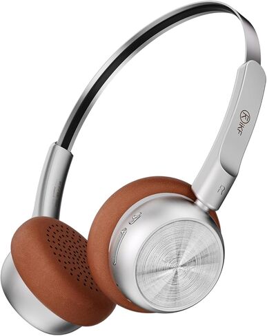 iKF-R1 Retro Headphones Bluetooth 5.4 Hi-Fi Sound Custom EQ via App 60H Playtime Comfortable Fit Multipoint Connection Lightweight Vintage Headphones (Brown) in Saudi Arabia