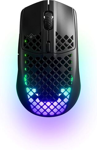 SteelSeries Aerox 3 Wireless - Super Light Gaming Mouse - 18,000 CPI TrueMove Air Optical Sensor - Ultra-lightweight Water Resistant Design - 200 Hour Battery Life in Kuwait