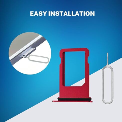 E-repair SIM Card Tray Holder with Rubber Waterproof Ring Replacement for iPhone 8 (4.7 inch) (Rose Gold) in Kuwait