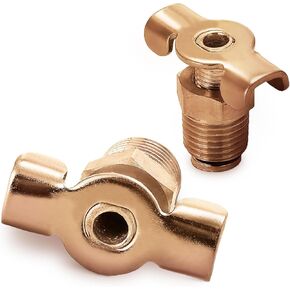 صمام تصريف ضاغط الهواء 1/4 عالي التدفق للخزانات المحمولة - محول خط المياه صمام بيتكوك لتحسين المنزل in Kuwait