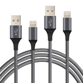 USB A to Lightning Cable 3.3FT 6.6FT, [Apple MFi Certified], Long Lightning Silicone Fast Charging Cable, Suitable for iPhone 14/14 Pro/13/12 Pro Max/12/11/X/XS/8 Plus and More（Silicone Green）