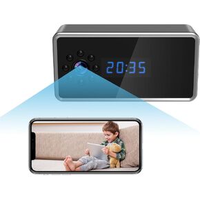 Indoor Camera, Home Security Camera with Night Vision, 2-Way Audio Motion Detection, 24/7 Recording, SD/Cloud Storage-WiFi Camera Baby Monitor Pet Cam