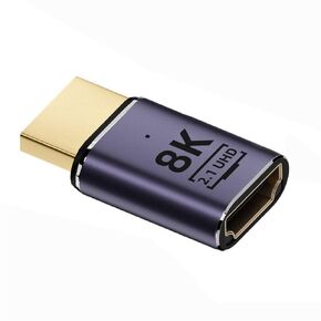 xiwai HDMI 8K Male to HDMI 2.1 Female Vertical 90 Degree Up Angled Low Profile UHD Extension Adapter Support 8K 60hz HDTV
