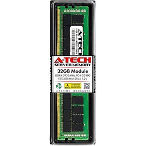 A-Tech 32GB Replacement for Samsung M393A4K40CB2-CVF - DDR4 2933MHz PC4-23400 ECC Registered RDIMM 288-Pin 2Rx4 1.2V - Single Server Memory RAM Stick (M393A4K40CB2-CVF-ATC)
