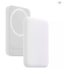 Magnetic Wireless Charging Portable Power Bank, Small and Light Charger 5000mAh Backup Battery Pack Compatible for iPhone (Includes Charging Adapter)