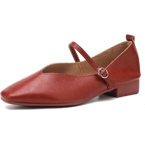 Mary Jane Shoes Women, Ballet Flats Shoes for Women, Round Toe Black Flats for Women, Women's Flats, Mary Jane Flats, Ankle Strap Flats Shoes Women Dressy Comfortable Work Flats Retro Dress Shoes