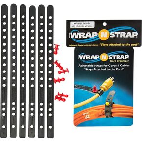 حزام Wrap N مقاس 15.24 سم - عبوة سوداء بالكامل مكونة من 6 قطع in Kuwait