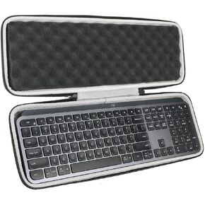 khanka Hard Travel Case Replacement for Logitech MX Keys S/MX Keys Mini/MX Keys Advanced Wireless Illuminated Keyboard Graphite,Case Only