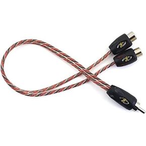 Stinger SI42YF 2-Channel 4000 Series RCA Y-Adapter Cable (2 Female to 1 Male)