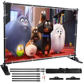 VEVOR Backdrop Banner Stand 8 x 8 Ft Adjustable Heavy Duty Background Stand with Newest Step and Repeat Backdrop Stand for Parties Wedding Photo Booth Trade Show 1 Carrying Bag