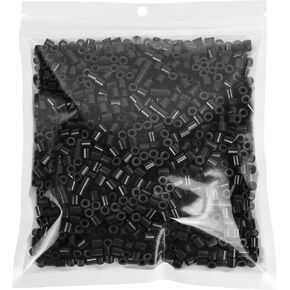 Tcthbc Fuse Beads Black and White, Bundle of 1000 Piece Black Melty Beads and 1000 Pieces White Melty Beads, Compatible Perler Beads Hama Beads, 2 Pack