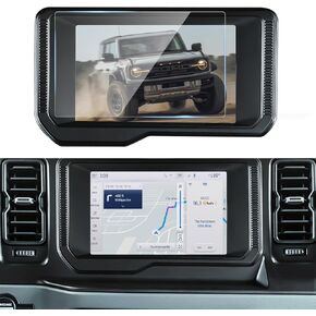 Screen Protector Compatible with 2022 2023 2024 Ford Bronco accessories, 8 Inch GPS Navigation Tempered Glass Protective Film Anti-Scratch HD Clear Infotainment Foils