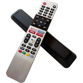MATCOM New Replacement Remote Controller Compatible with Skyworth Android TV 539C-268920-W010 TB5000 UB5100 UB5500 Without Voice Control Remote, Silver