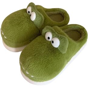 Crocodile Slippers - Women's Funny Winter Warm Cotton Slippers. Lightweight and non-slip.