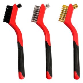 Alffun Brass Brush, 100PCS Brass Wire Brush Set Rust Remover, Mini Wire Brush Brass Brushes for Cleaning Welding Slag and Rust