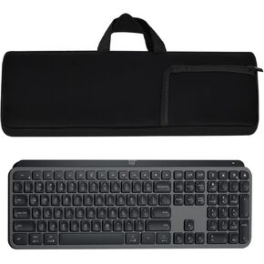 Keyboard Mouse Bag Portable Protective Bag Neoprene Material Shockproof Waterproof Durable Compatible With Logitech MX KEYS Wireless Keyboard and Mouse Combo Black17.7×6x1 inch