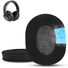 Krone Kalpasmos Cooling-Gel Replacement Earpads - Instant-Chill Cushions for Turtle Beach Stealth 700/600/520 and Audio Technica ATH-M50X/M40X/M30X & More