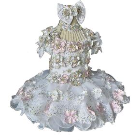 Jenniferwu Pageant Dress Handmade Beaded Dresses Toddler Pageant Princess Dress