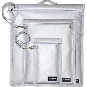 Extra Large Faraday Bag - 3 Pack Faraday Bags for Phone & Laptop & Tablet & Key Fob, Faraday Pouches with Lanyard, Portable Faraday Cages Anti-Hacking, Anti-Theft Car Key Signal Blocker