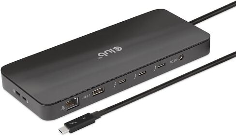 Club 3D CSV-1580 Thunderbolt 4 5-1 Hub with Smart Power Max 60W Charging for Laptop, 8K @30Hz or Dual 4K@60Hz in Saudi Arabia