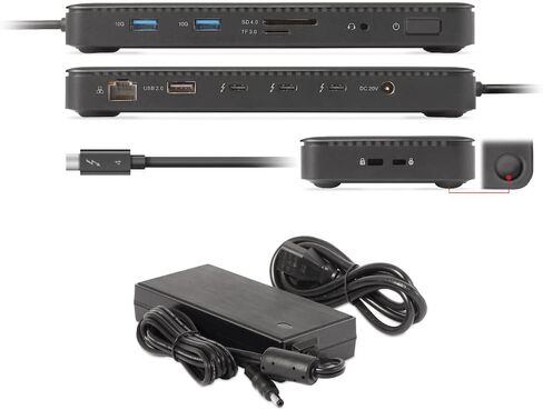 Club 3D CSV-1580 Thunderbolt 4 5-1 Hub with Smart Power Max 60W Charging for Laptop, 8K @30Hz or Dual 4K@60Hz in Saudi Arabia