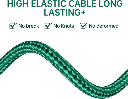USB A to Lightning Cable 3.3FT 6.6FT, [Apple MFi Certified], Long Lightning Silicone Fast Charging Cable, Suitable for iPhone 14/14 Pro/13/12 Pro Max/12/11/X/XS/8 Plus and More（Silicone Green） in Saudi Arabia