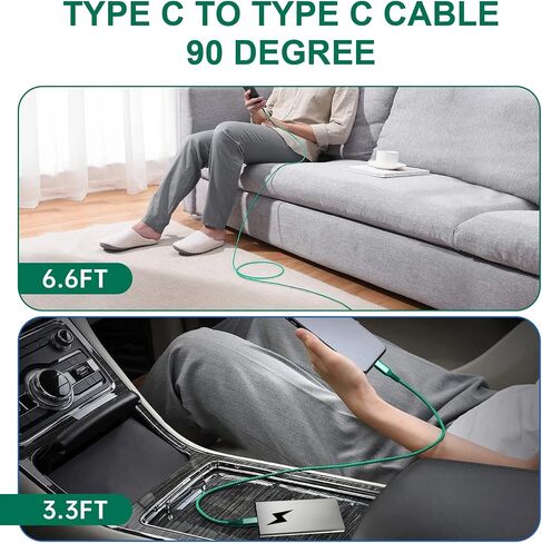 USB A to Lightning Cable 3.3FT 6.6FT, [Apple MFi Certified], Long Lightning Silicone Fast Charging Cable, Suitable for iPhone 14/14 Pro/13/12 Pro Max/12/11/X/XS/8 Plus and More（Silicone Green） in Saudi Arabia