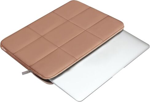 حقيبة كمبيوتر محمول منتفخة من MOSISO مقاس 13-14 بوصة، متوافقة مع أجهزة MacBook Air/Pro 13.3 وHP وDell وLenovo وAsus Notebook وحقيبة حمل كمبيوتر محمول منتفخة مستطيلة الشكل وحقيبة كمبيوتر محمول للنساء، رملية in Kuwait