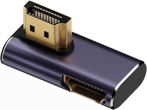 xiwai HDMI 8K ذكر إلى HDMI 2.1 أنثى عمودي 90 درجة بزاوية منخفضة UHD تمديد محول دعم 8K 60hz HDTV in Saudi Arabia
