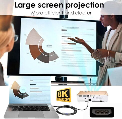 xiwai HDMI 8K ذكر إلى HDMI 2.1 أنثى عمودي 90 درجة بزاوية منخفضة UHD تمديد محول دعم 8K 60hz HDTV in Saudi Arabia