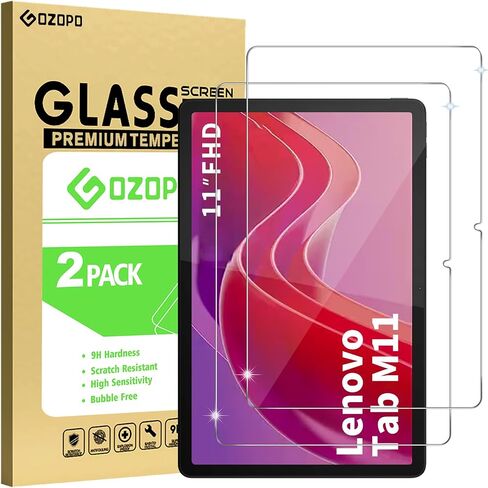 [عبوة من قطعتين واقي شاشة لجهاز Lenovo Tab M11 مقاس 11 بوصة 2024، [مقاوم للخدش] [خالٍ من الفقاعات] طبقة شاشة من الزجاج المقوى in Kuwait