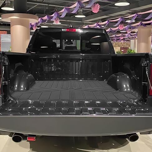 سجادات سرير الشاحنة متوافقة مع 2019-2024 Chevy Silverado 1500 & GMC Sierra 1500 Crew Cab 5.8Ft سرير قصير، TPE جميع الأحوال الجوية المطاطية شاحنة شاحنة السرير بطانة بيك اب الملحقات in Kuwait