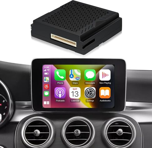 Wireless CarPlay Receiver SmartBox for Mercedes Benz A/B/C/E/CLA/GLA/GLK/ML/SLK 2011-2016 with NTG4.5 Carplay Interface Retrofit kit Decoder, Support Android Auto, Mirror Link, Reverse Camera, in Saudi Arabia