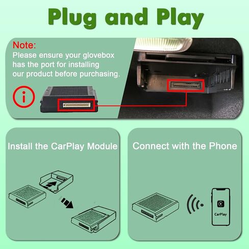 Wireless CarPlay Receiver SmartBox for Mercedes Benz A/B/C/E/CLA/GLA/GLK/ML/SLK 2011-2016 with NTG4.5 Carplay Interface Retrofit kit Decoder, Support Android Auto, Mirror Link, Reverse Camera, in Saudi Arabia