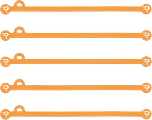 Wooden Camera Cine Magnetic Silicone Cable Ties, Cord Organizer, Set of 5 (Neon Orange, 175mm) in Saudi Arabia