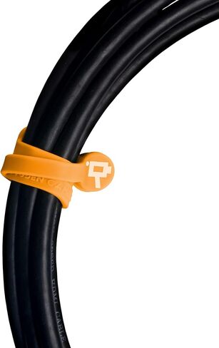 Wooden Camera Cine Magnetic Silicone Cable Ties, Cord Organizer, Set of 5 (Neon Orange, 175mm) in Saudi Arabia