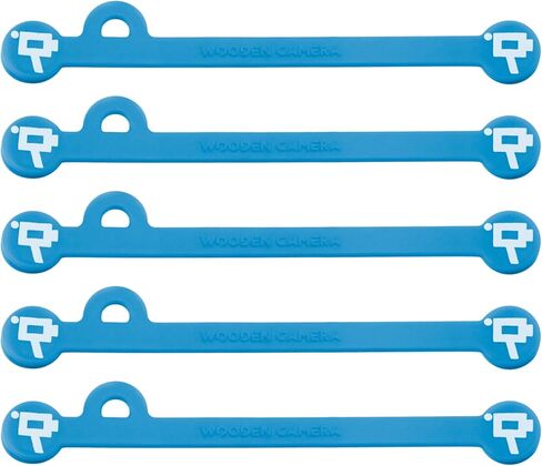 Wooden Camera Cine Magnetic Silicone Cable Ties, Cord Organizer, Set of 5 (Neon Orange, 175mm) in Saudi Arabia