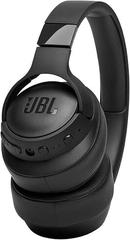 JBL Tune 760NC Over-Ear Headphones - Lightweight Headphones Wireless Bluetooth, Foldable with Active Noise Cancellation - Eco Packaging - Black in Saudi Arabia