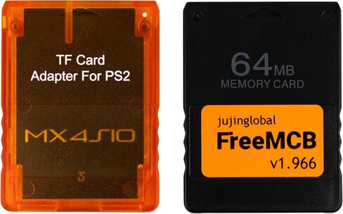 لمحول قارئ بطاقات MX4 ISO TF وبطاقة ذاكرة مجانية بسعة 64 ميجابايت، برنامج Mcboot مجاني لـ PS2 in Kuwait