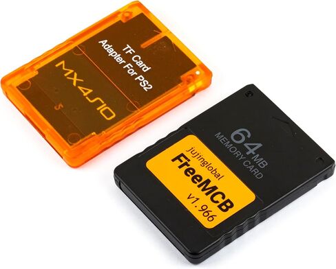 لمحول قارئ بطاقات MX4 ISO TF وبطاقة ذاكرة مجانية بسعة 64 ميجابايت، برنامج Mcboot مجاني لـ PS2 in Kuwait