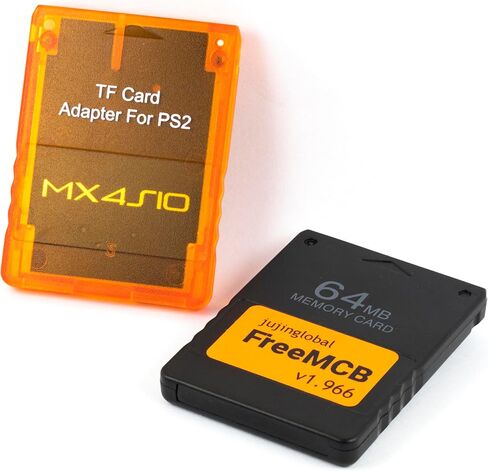 لمحول قارئ بطاقات MX4 ISO TF وبطاقة ذاكرة مجانية بسعة 64 ميجابايت، برنامج Mcboot مجاني لـ PS2 in Kuwait